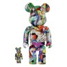 Bearbrick 400%+100% Tomakazu Matsuyama x Peanuts