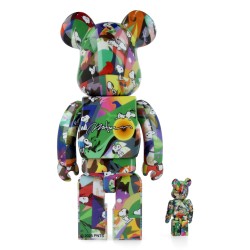 Bearbrick 400%+100% Tomakazu Matsuyama x Peanuts