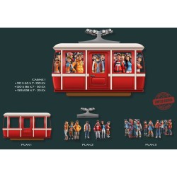 Sculture 3D Métal Cabine 1