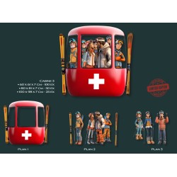 Sculture 3D Métal Cabine 3